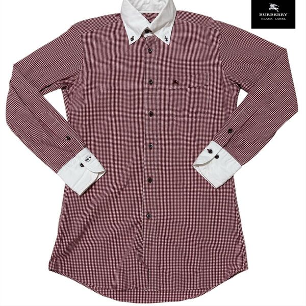 BURBERRY BLACK LABEL バーバリーブラックレーベル シャツ 未使用に近い 極美品 価格交渉OK