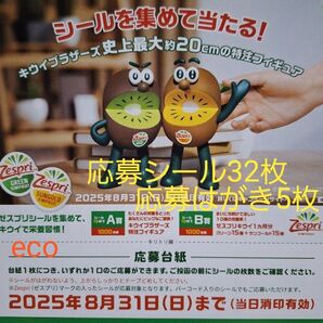 ゼスプリ キャンペーン 応募シール32枚+応募はがき5枚 応募マーク キウイブラザーズ 特注フィギュア