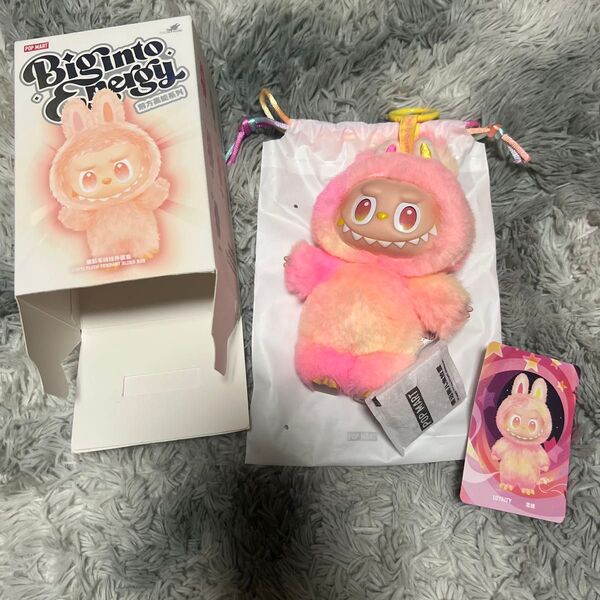 POP MART Big into Energy LOYALTY ぬいぐるみキーホルダー ピンク