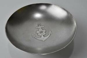  original silver Taisho 7 year Japan navy . sake cup approximately 114g ultimate rare article 