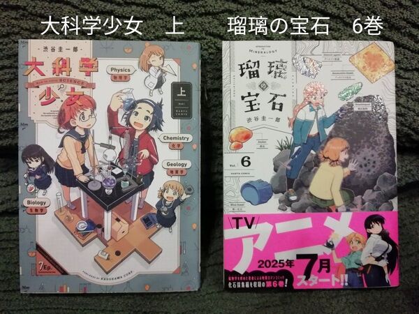 2冊★6 巻 瑠璃の宝石、大科学少女 上 渋谷圭一郎★追加同梱200円引き レア 希少