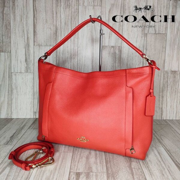 COACH コーチ レザー 2WAY ハンドバッグ ショルダーバッグ 40