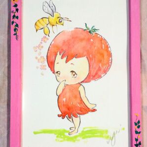手書きイラスト プチトマトちゃん