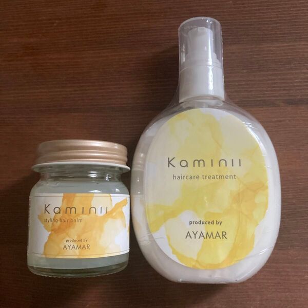 【新品未使用】リッチモイストヘアミルク&シャインヘアバーム2点セット AYAMAR監修 カミニー