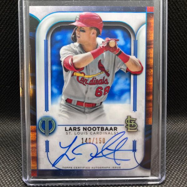 150枚限定 lars nootbaar Topps tribute auto blueパラレル ヌートバー 直筆サインカード