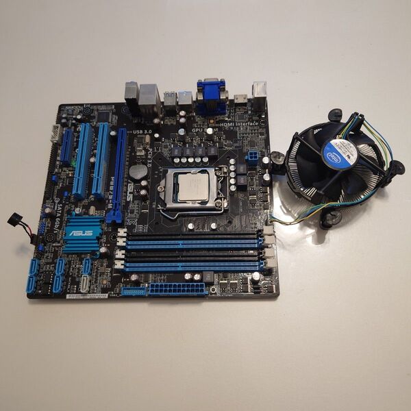ASUS Intel Socket 1155 DDR3メモリM-ATXマザーボード P8B75-M CPU.i7.クーラーセット
