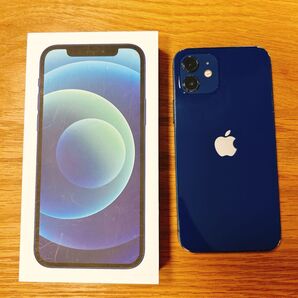 【最終価格】Apple iPhone 12 ブルー 本体 128GB 充電ケーブル 美品