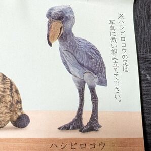 はしもとみおの彫刻 那須どうぶつ王国 ハシビロコウ ガチャガチャ カプセルトイ フィギュア 鳥