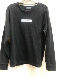 U.S.BOARDER 長袖Tシャツ ロンＴ 黒 M