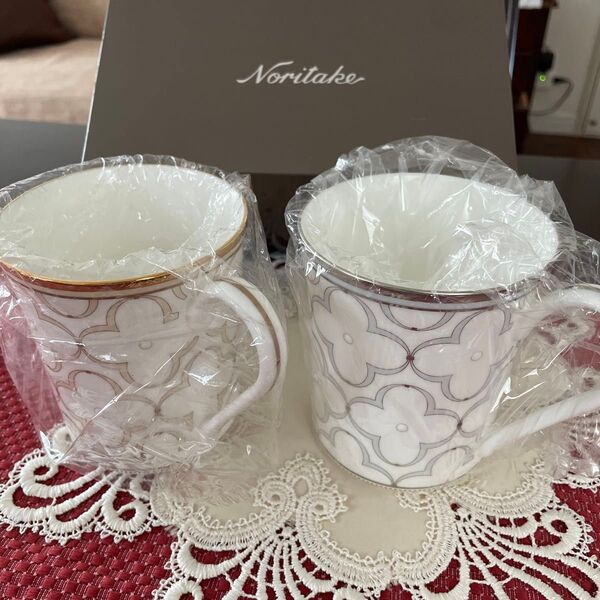 【新品】Noritake トレフォリオ マグカップ 2個セット 未使用