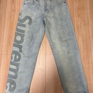 Supreme Inset Logo Jean "Dirty" シュプリーム インセット ロゴ ジーンズ
