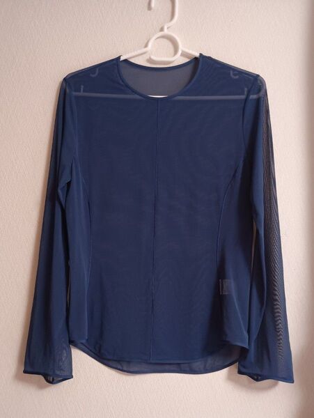UNIQLO Mame Kurogouchi シアークルーネックT ネイビー M (小さめ)