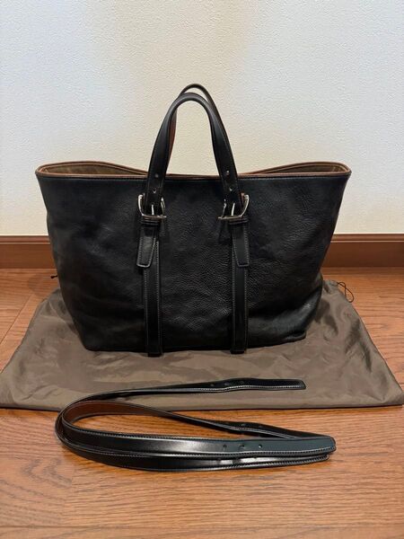 ラストクロップス クレイドル ミネルバボックス レザートート lastcrops 美品 トートバッグ 本革 ブラック 黒
