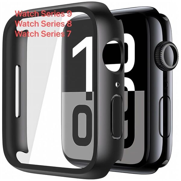 アップルウォッチ カバー 薄型 ケース 軽量 PC素材 AppleWatch SE/SE2 Series ブラック 41mm