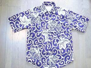 * handmade * Tang . short sleeves shirt navy blue M new goods free postage equipped 