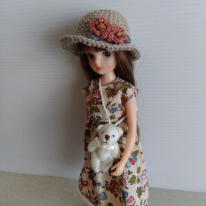 復刻版初代リカちゃん ハンドメイド洋服(リバティ生地ワンピース)3点セット