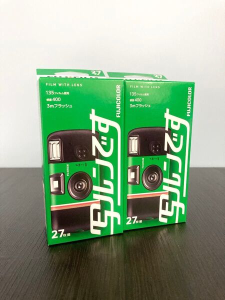FUJIFILM フジフィルム 写ルンです 27枚撮り2本セット