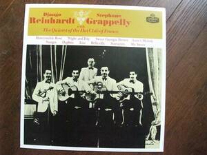 LP☆　Django Reinhardt & Stephane Grappelly With The Quintet Of The Hot Club Of France　☆