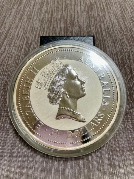 【希少!】〜オーストラリア 特大プルーフ銀貨 30ドル〜エリザベス女王2世カワセミ 1996年