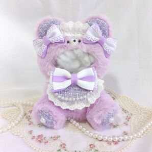 ぬい服 着ぐるみ おすわり くま耳 10cm〜11cm
