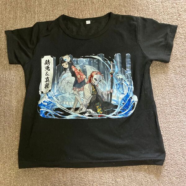 120 鬼滅の刃 真菰&錆兎 半袖Tシャツ