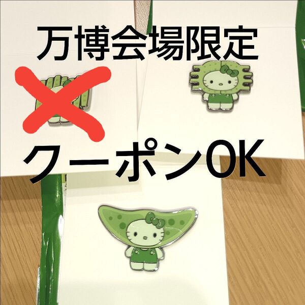 EXPO2025 万博 ハローキティ 藻類 ピンバッジ2点 ミカヅキモ・クシダンゴケイソウ