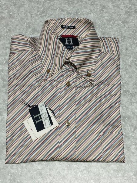 【新品未使用】 Tommy Hilfiger トミーヒルフィガー ビジネスシャツ ワイシャツ ドレスシャツ サイズM