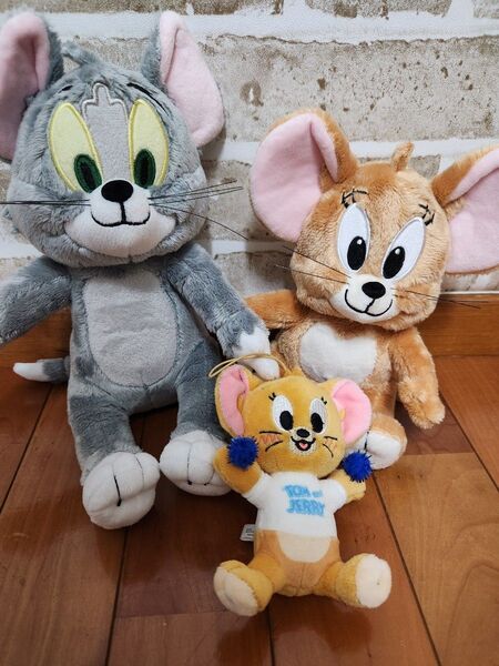 トムとジェリー ぬいぐるみ 3個セット