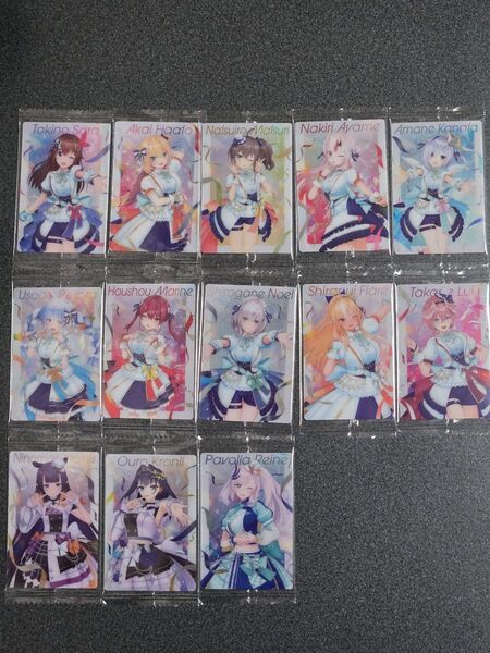 ホロライブ ウエハース3 13枚まとめ売り ときのそら 赤井はあと 夏色まつり 百鬼あやめ 兎田ぺこら 宝鐘マリン 白銀ノエル