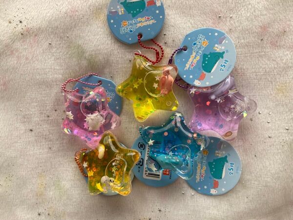 つぶらな瞳の水族館 ゆらぷか マスコット コンプリート ウォーターインキーホルダー オイルインチャーム アクアリウム ストラップ