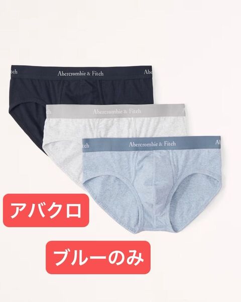 新品・未使用【Abercrombie & Fitch A&F Brief】ブリーフ ブルー1枚のみ Mサイズ
