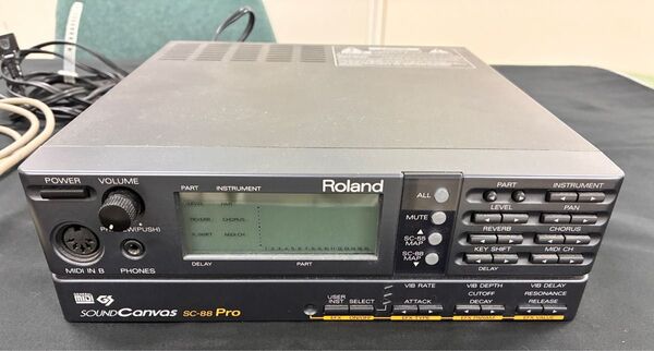 Roland Sound Canvas SC-88 Pro 通電確認 ジャンク出品