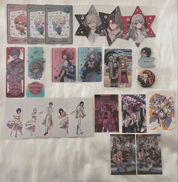 にじさんじ HMV特典 クリアブックマーカー OS特典 ガーランド風カード コレクションカード ステッカー くら寿司 缶バッジ 等