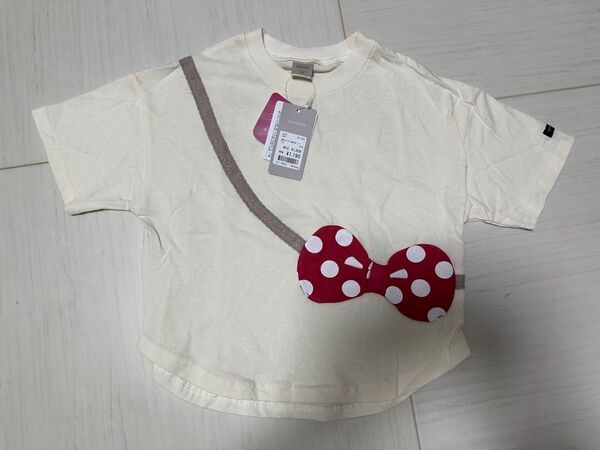バースデイ futafuta×ディズニー ミニーTシャツ リボン