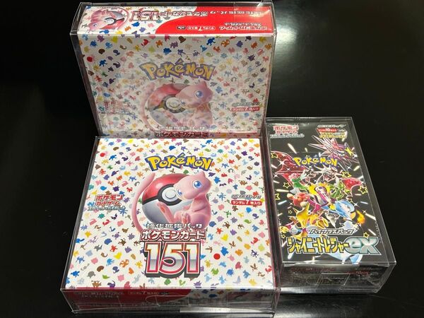 151 2BOX シュリンク付き シャイニートレジャー 1BOX シュリンク付き ポケモンカード