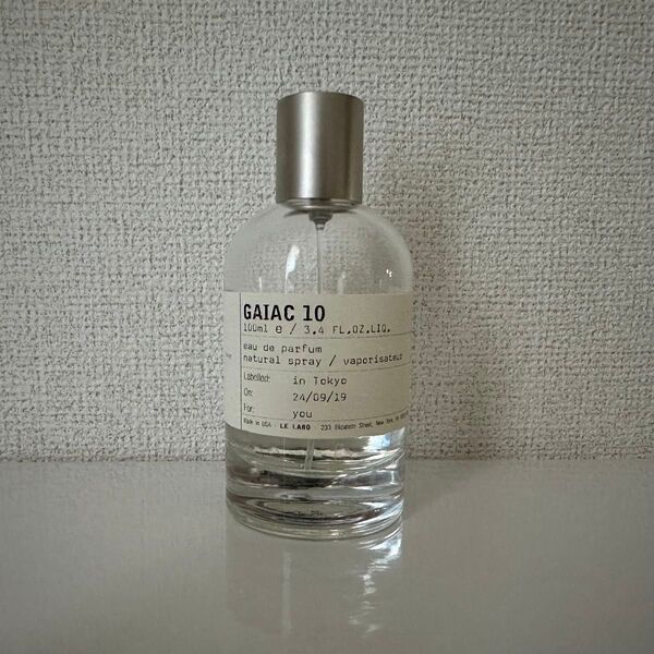 ルラボ LE LABO ガイアック10 GAIAC 10 東京限定