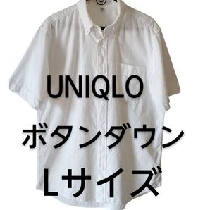 UNIQLO ボタンダウンシャツ オフホワイト 24時間以内発送