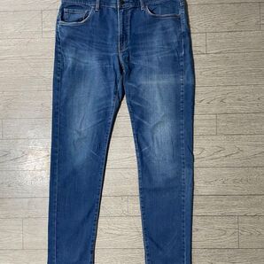 【ユニクロ】スリムテーパードジーンズ 35インチ(メンズ)