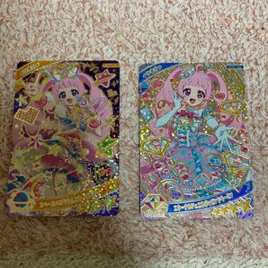 ひみつのアイプリ リング2弾 スペースバズリウムスターズピンク 1枚 エターナルジュエルポッピンドリーミン 1枚