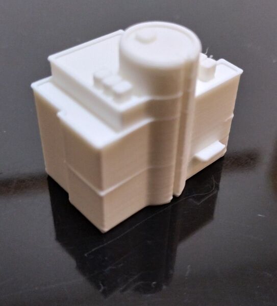 【唯一無二・非売品モデル】山梨実験センター ジオラマ建物(S:1/300)未塗装