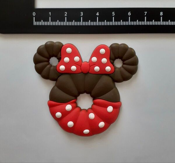 Disney 美品 ミニーマウス ドーナツ型 水玉 マグネット ディズニーランド ディズニーシー 磁石 ミニー