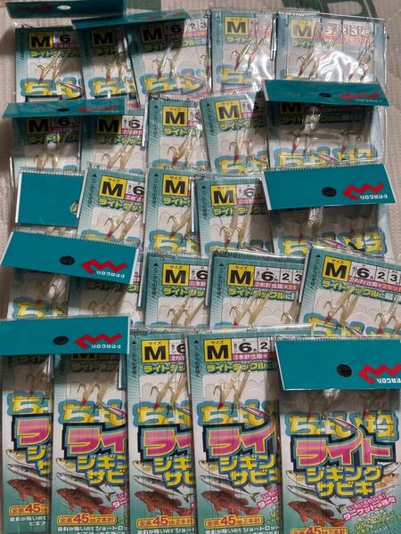 マルシン漁具 ちょい投ライトジギングサビキ Mサイズ 25個セット