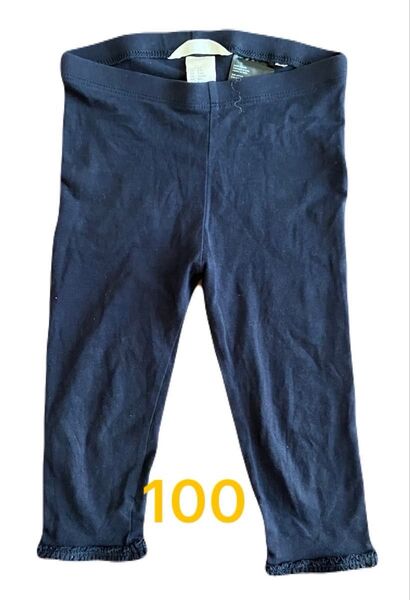女の子 レギンス H&M ネイビー ハーフパンツ 100㎝
