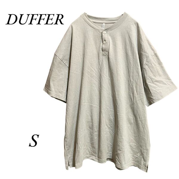 【0166】ダファー DUFFER Tシャツ S グレー オーバサイズ ビッグシルエット