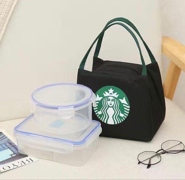 スタバ日本未発売 弁当バッグ ハンドバック トートバック 男女兼用 ブラック