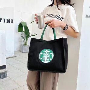 スターバックス トートバック 大容量ランチバック ブラック