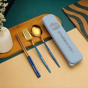 スターバックス カトラリー 食器セット ブルー