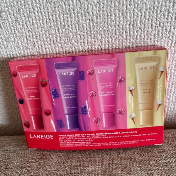 LANEIGE (ラネージュ) リップグロウィバーム ミニセット (本体) 5g×4