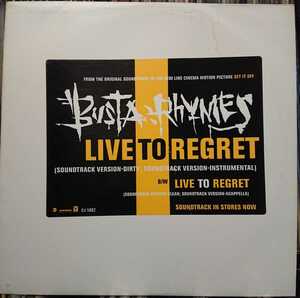 Busta Rhymes - Live To Regret /EastWest Records America, ED 5882 / 08R