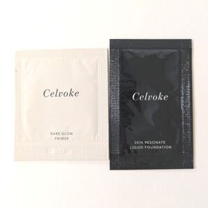 Celvokeセルヴォークレアグロウプライマー01&スキンレソテートリキッドファンデーション210サンプル